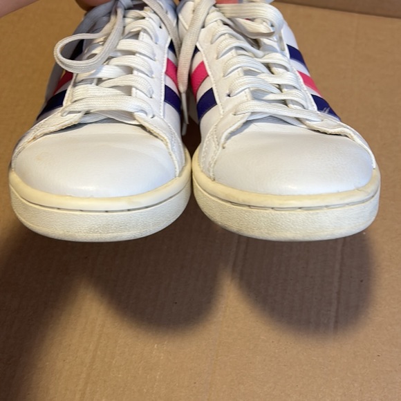 Adidas Women’s White Grand Court 'Energy Ink' Grant Court Sneakers size US 8.5 - Picture 12 of 15